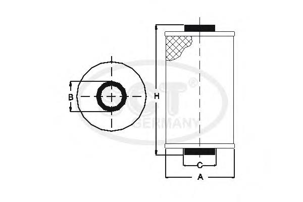95516103 Opel Filtro de combustível
