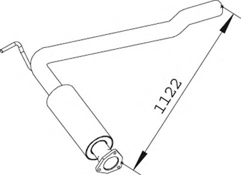 Compre JZW253209AC VAG Silenciador, parte dianteira