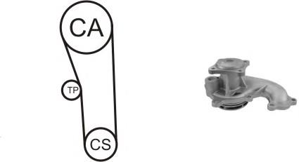 Correia do mecanismo de distribuição de gás, kit 5500541 Ruville