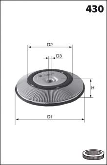 1654677A10 Nissan/Infiniti Filtro de ar