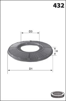 B366132409A Mazda Filtro de ar