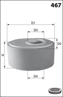 Filtro de ar Purflux A1041