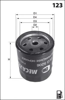 Filtro de combustível Fleetguard FF105