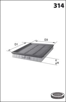 Filtro de ar 0000902651 Mercedes