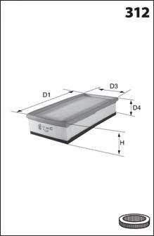 FA0620 Bremsi Filtro de ar