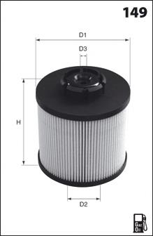 EFF525710 Open Parts Filtro de combustível