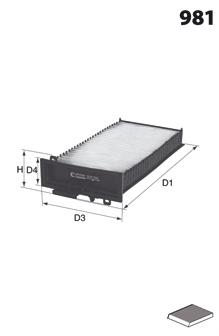 Filtro de salão Renault (RVI) 8671018402