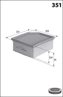 30B2300 UFI Filtro de ar