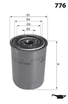 Filtro de óleo AC Delco 12706595