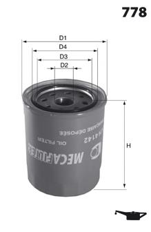 Filtro de óleo Toyota 1560133021