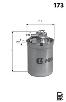 Filtro de combustível LVFF723 Motaquip
