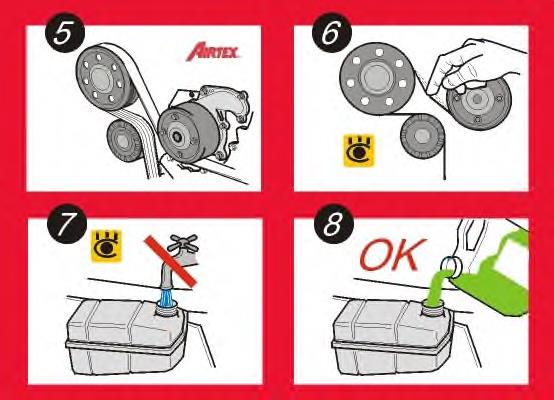 Bomba de água (bomba) de esfriamento Airtex 1366 preço, a partir de 50,17 USD