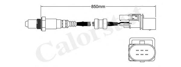 47906262 VAG Sonda lambda, sensor de oxigênio até o catalisador