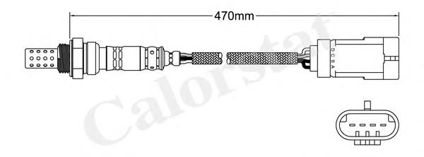 Sonda lambda, sensor de oxigênio depois de catalisador Renault (RVI) 0258005136