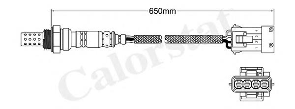 Sonda lambda, sensor de oxigênio depois de catalisador NGK 0016