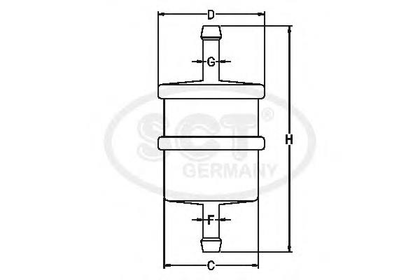 Filtro de combustível Ford 2S619155AB