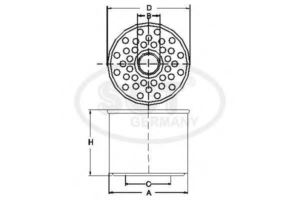 Filtro de combustível 86570171 Ford