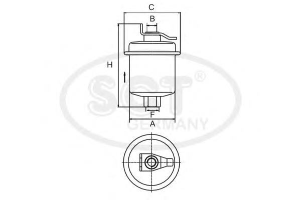 Compre ST346 SCT Filtro de combustível