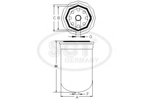 Compre 0K71E23570 Hyundai/Kia Filtro de combustível
