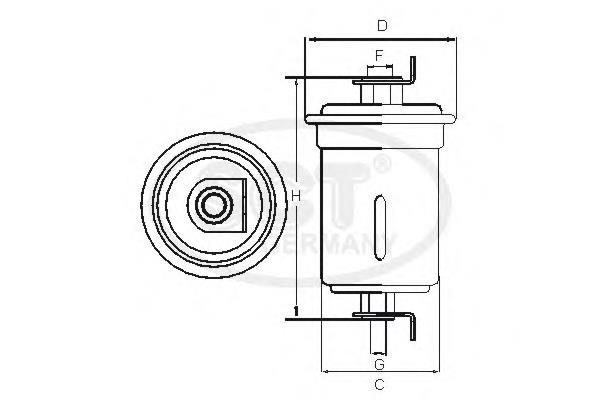 Filtro de combustível Hyundai/Kia 3191033300