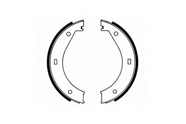 Compre 34416761294 BMW Sapatas do freio de estacionamento