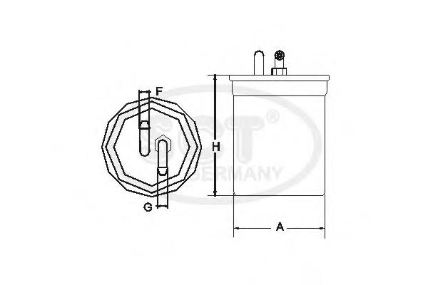 1135482 Ford Filtro de combustível