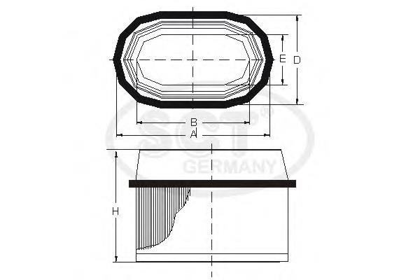 Compre C1588 Mann-Filter Filtro de ar