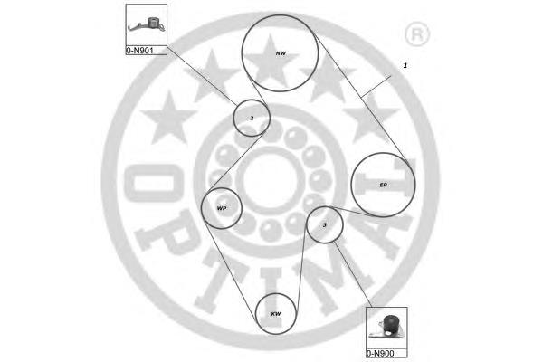 Compre 00000831R4 Peugeot/Citroen Correia do mecanismo de distribuição de gás, kit