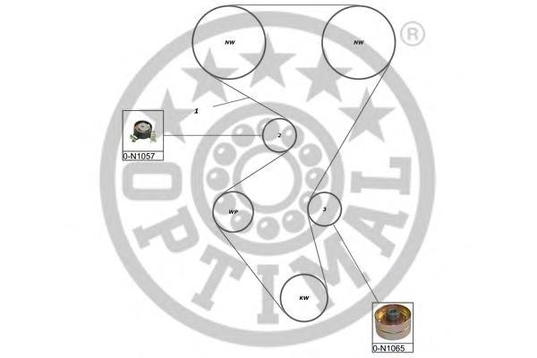 Compre 0831T6 Peugeot/Citroen Correia do mecanismo de distribuição de gás, kit