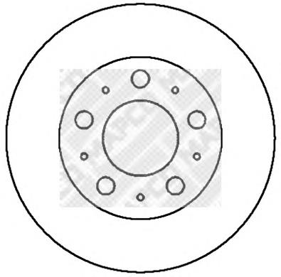 Disco do freio dianteiro Optimal BS2310C