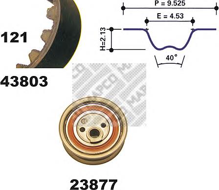 Correia do mecanismo de distribuição de gás, kit VAG 026198119 preço, a partir de 76,53 USD
