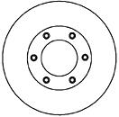 Compre 4144106210 Ssang Yong Disco do freio dianteiro