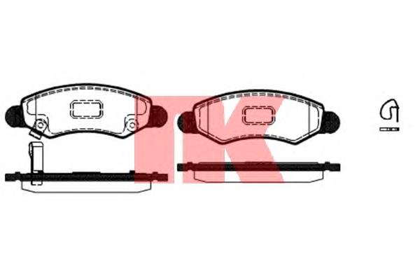 Sapatas do freio dianteiras de disco Suzuki 5581084E01 preço, a partir de 33,06 USD
