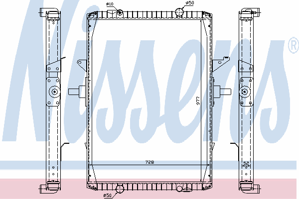 Radiador de esfriamento de motor Renault Trucks MAGNUM 1