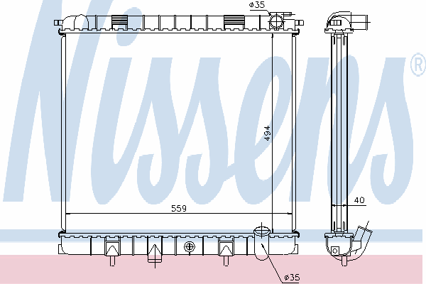 Compre PCC106940 Land Rover Radiador de esfriamento de motor