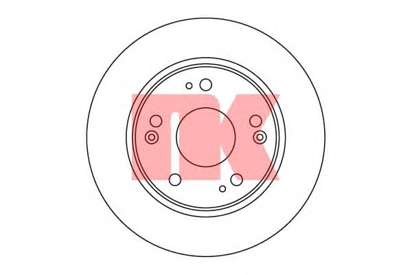 Disco do freio traseiro DP443C Japan Parts