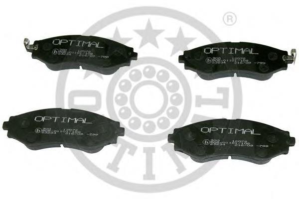 Sapatas do freio dianteiras de disco S4510009 General Motors