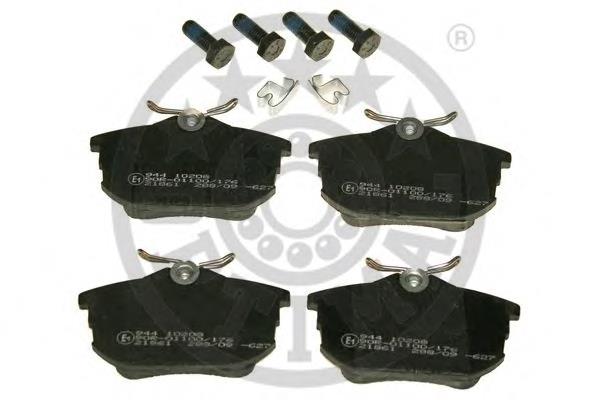 Sapatas do freio traseiras de disco Optimal 10208 preço, a partir de 17,27 USD