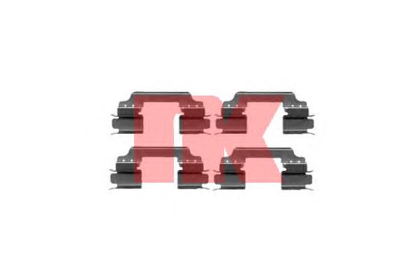 Kit de molas de fixação de sapatas de disco dianteiras 440839596R Renault (RVI)