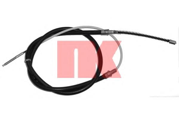Cabo traseiro direito/esquerdo do freio de estacionamento 1H0609721D VAG