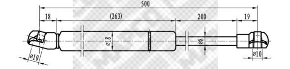 Amortecedor de tampa de porta-malas (de 3ª/5ª porta traseira) VAG 6E0827550B preço, a partir de 13,27 USD
