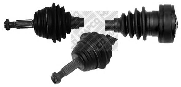 Semieixo (acionador) dianteiro esquerdo GKN-Spidan 22466 preço, a partir de 78,80 USD