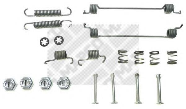 Compre 430852 Peugeot/Citroen Kit de montagem das sapatas traseiras de tambor