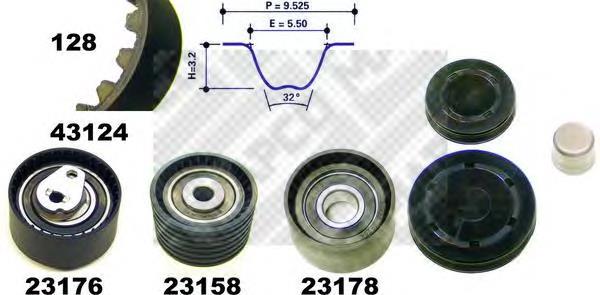 Compre 8671018726 Renault (RVI) Correia do mecanismo de distribuição de gás, kit