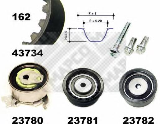 Compre 530044310 LUK Correia do mecanismo de distribuição de gás, kit