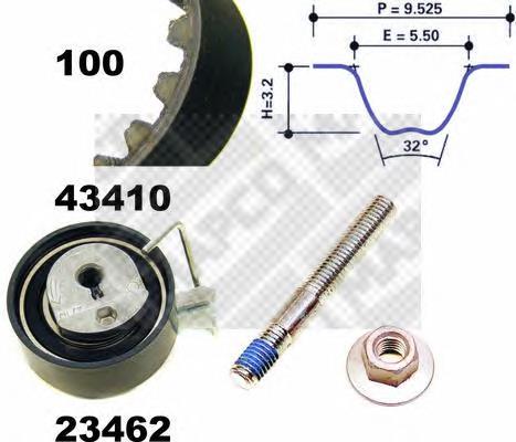 Correia do mecanismo de distribuição de gás, kit 83185 Peugeot/Citroen