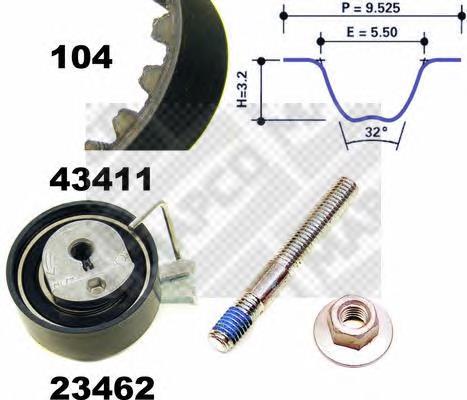 Correia do mecanismo de distribuição de gás, kit 9400831869 Fiat/Alfa/Lancia