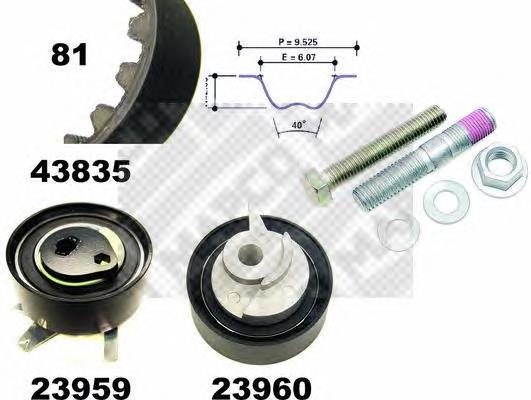 Compre N90107603 VAG Correia do mecanismo de distribuição de gás, kit