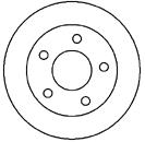 Disco do freio traseiro DP156C Japan Parts
