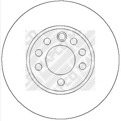 Disco do freio dianteiro 569003 Opel